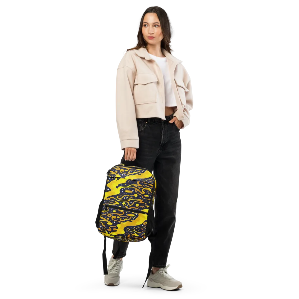 Gold Nebula on Utility Backpack — Front