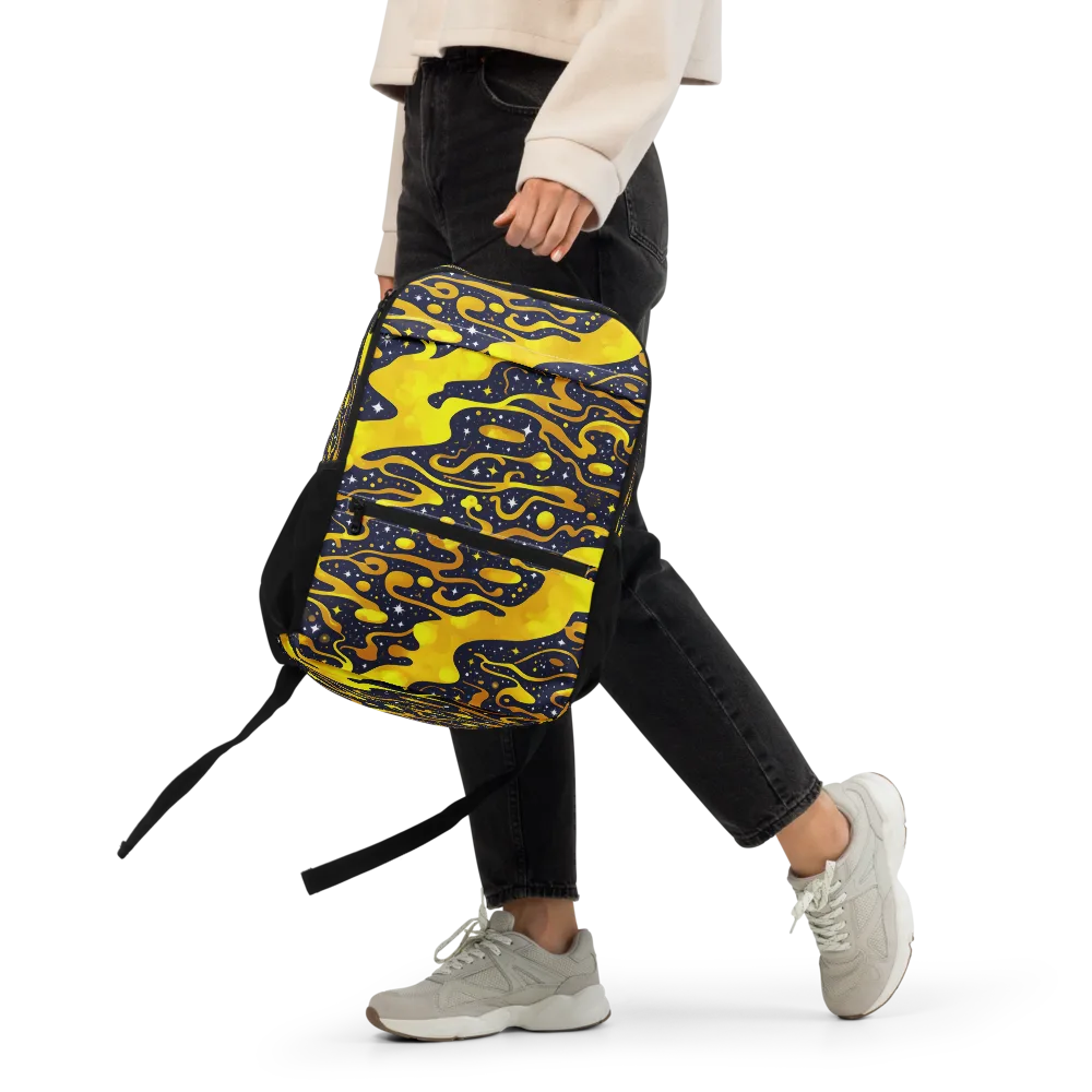 Gold Nebula on Utility Backpack — Front