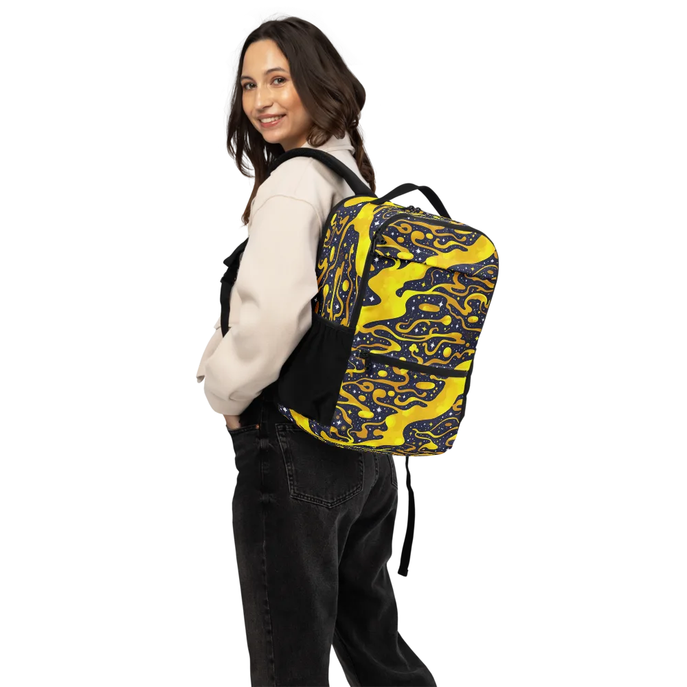Gold Nebula on Utility Backpack — Back