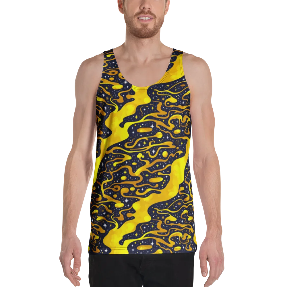 Gold Nebula on Men's Tank Top — Front