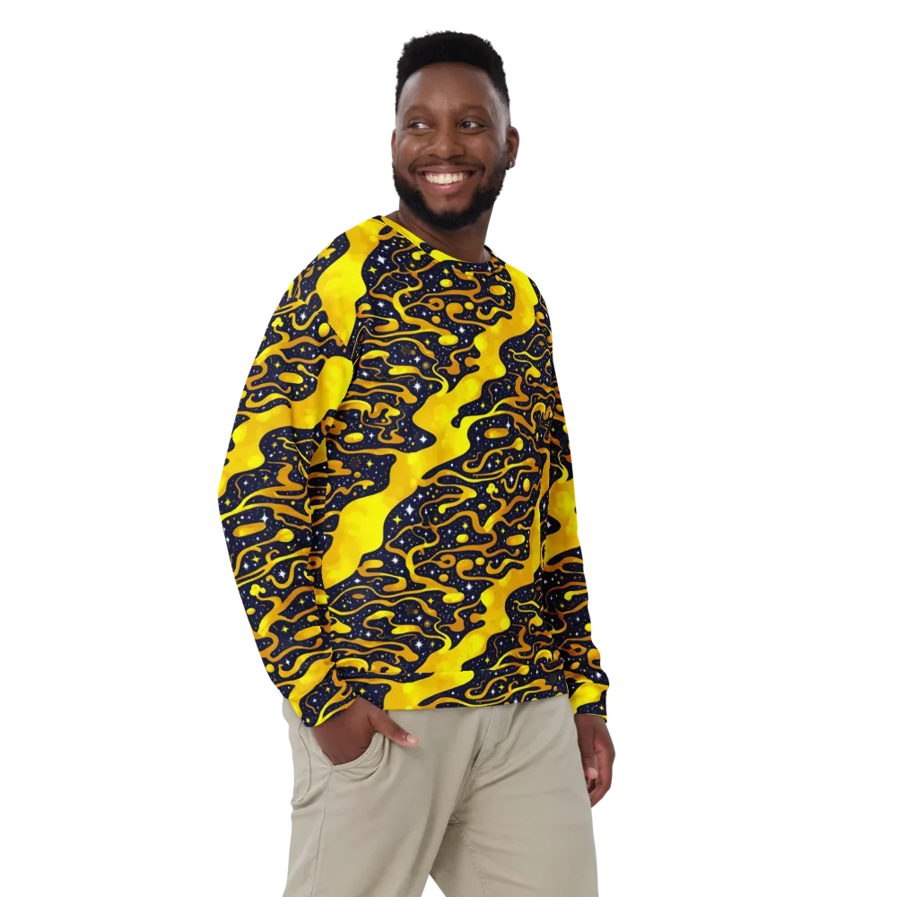 Gold Nebula on Sweatshirt — Front
