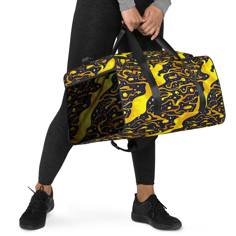Gold Nebula on Duffle Bag — Right Front