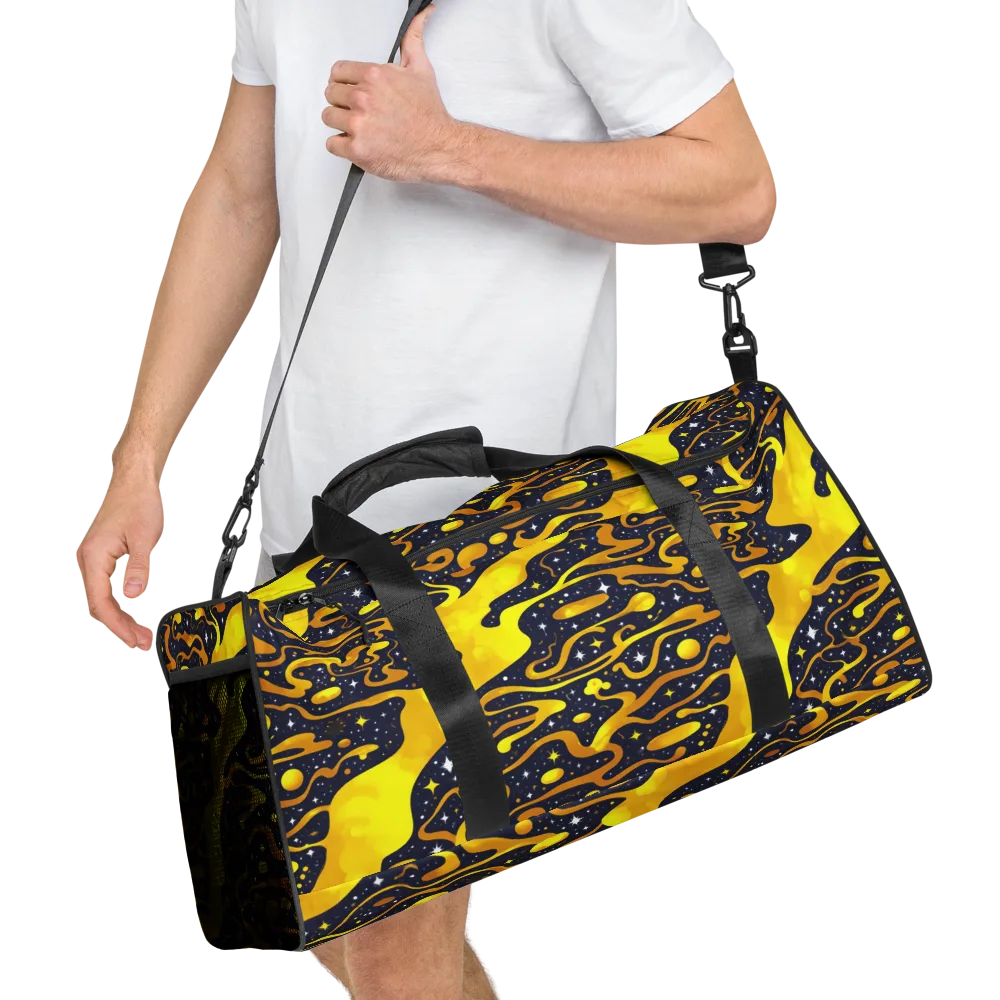 Gold Nebula on Duffle Bag — Right Front