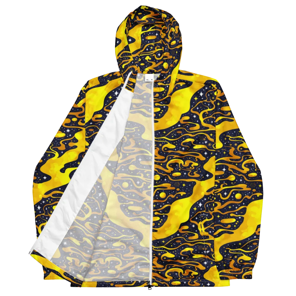 Gold Nebula on Men's Windbreaker — Front