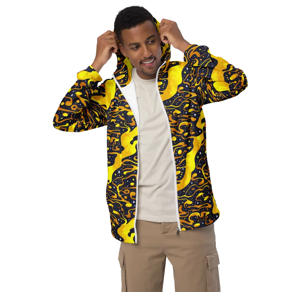 Gold Nebula on Men's Windbreaker — Front