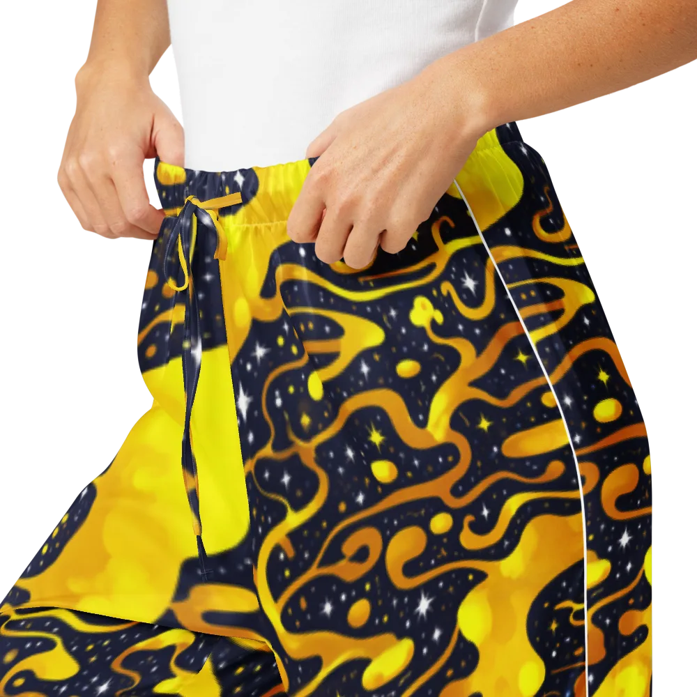 Gold Nebula on Women's Pajama Pants — Product details