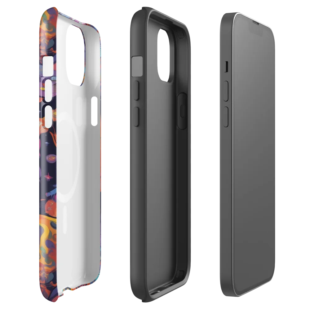 Cosmic Cat Parade on MagSafe Tough Case for iPhone® — Front