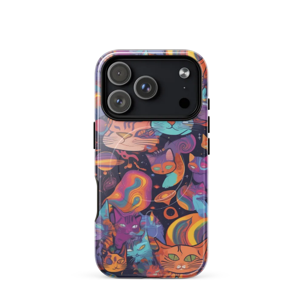 Cosmic Cat Parade on MagSafe Tough Case for iPhone® — Front