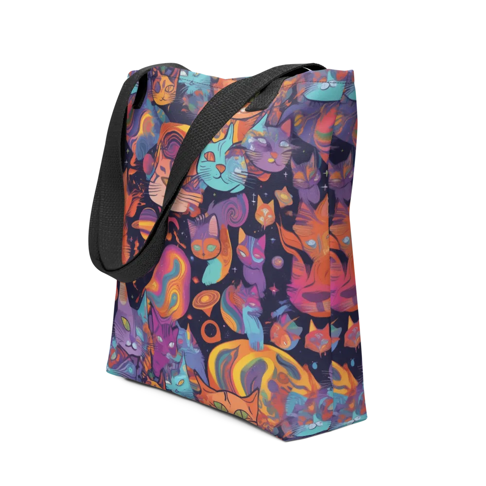 Cosmic Cat Parade on Tote Bag — Front