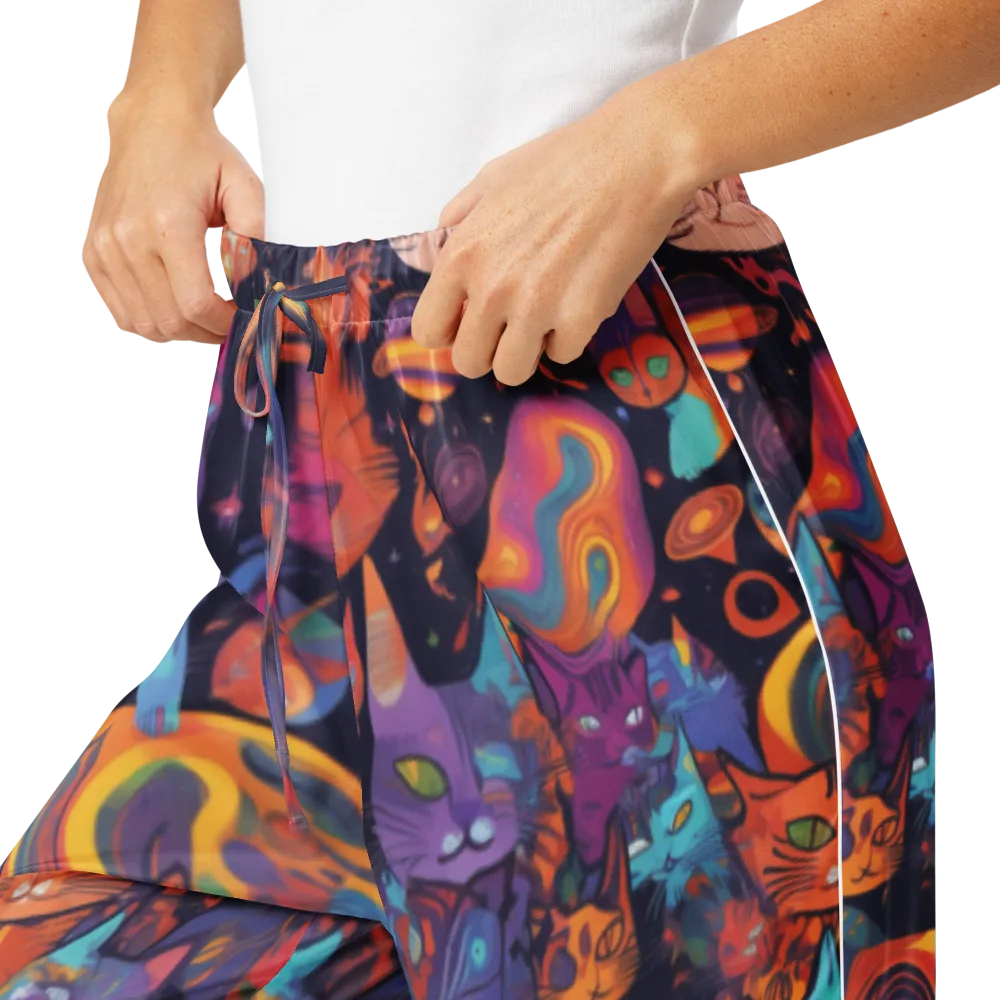 Cosmic Cat Parade on Women's Pajama Pants — Product details
