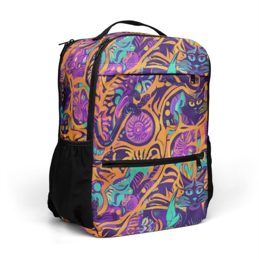 Midnight Mews on a Utility Backpack