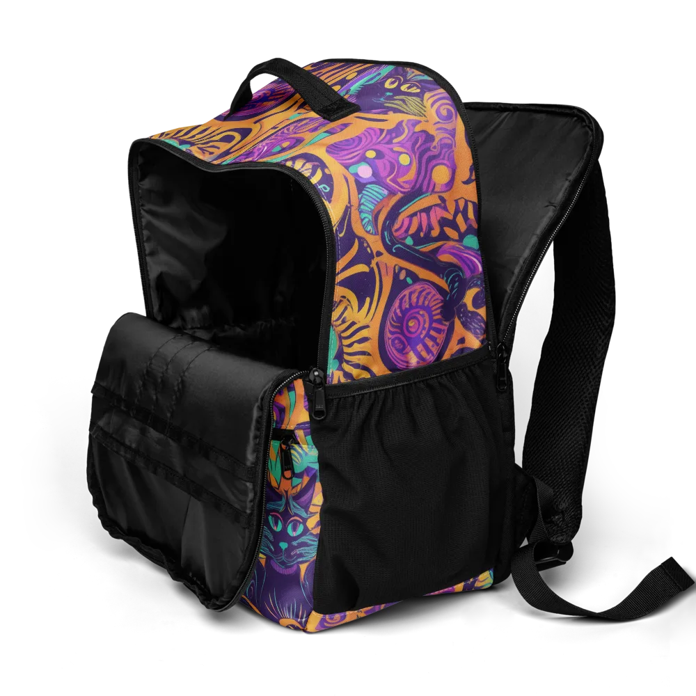 Midnight Mews on Utility Backpack — Product details 2