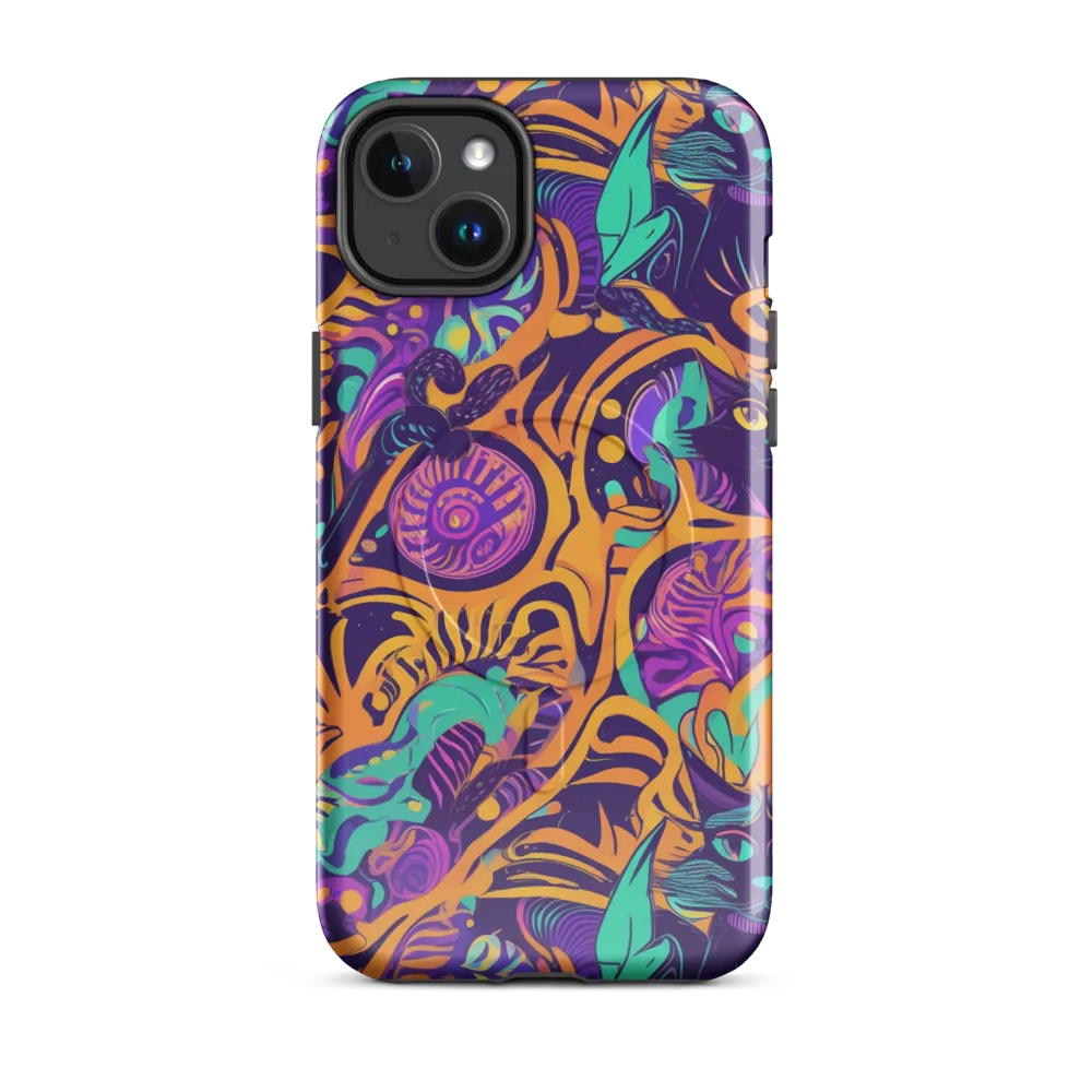Midnight Mews on MagSafe Tough Case for iPhone® — Front