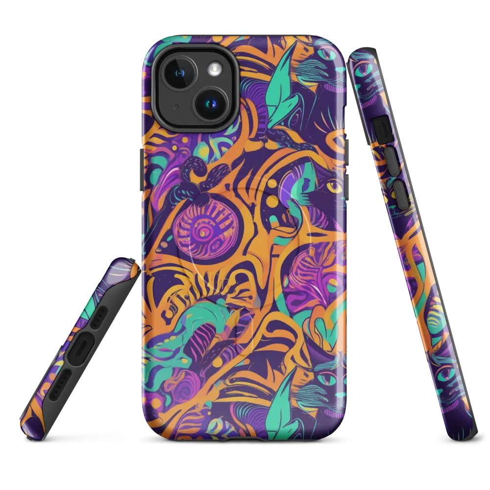 Midnight Mews on MagSafe Tough Case for iPhone® — Front