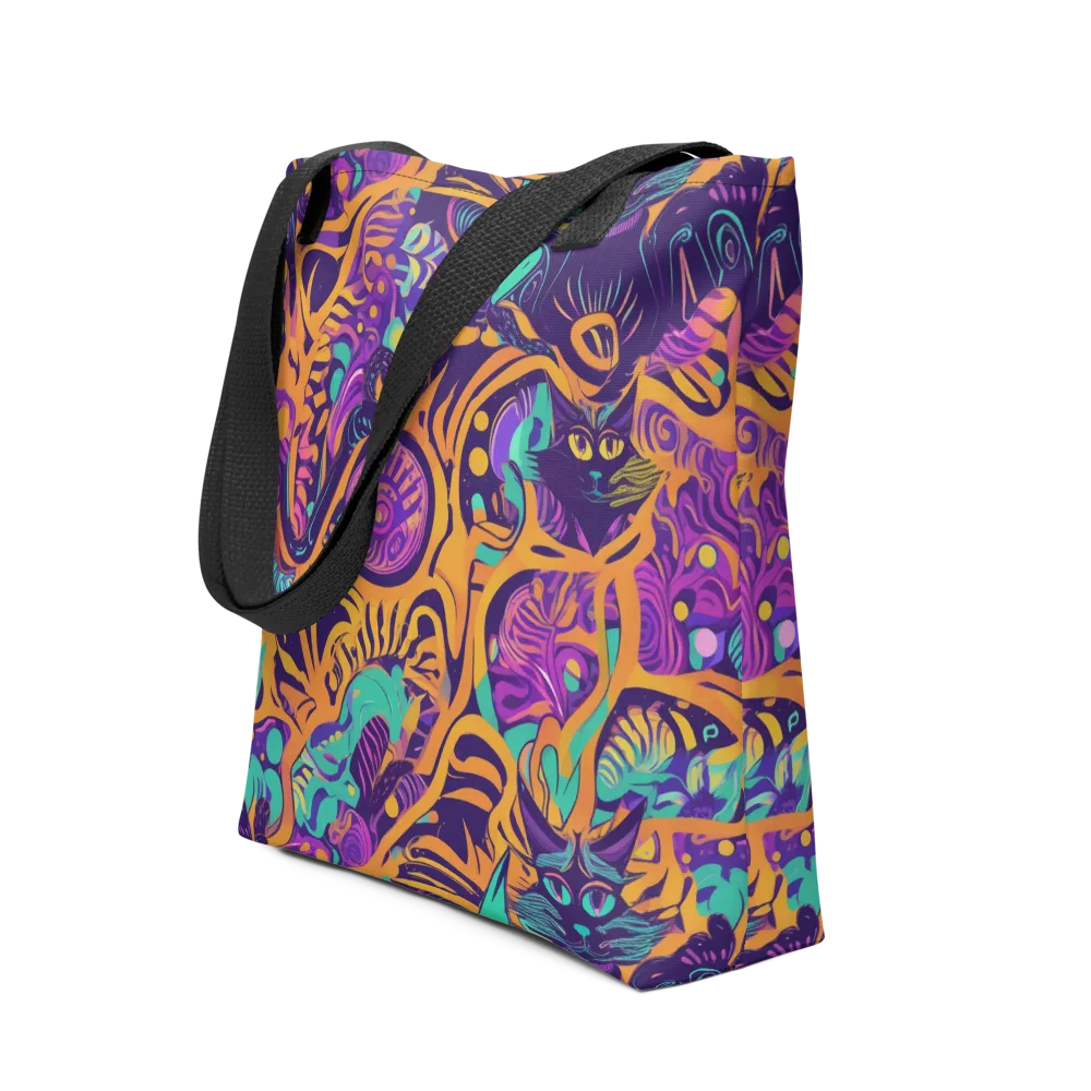 Midnight Mews on Tote Bag — Front