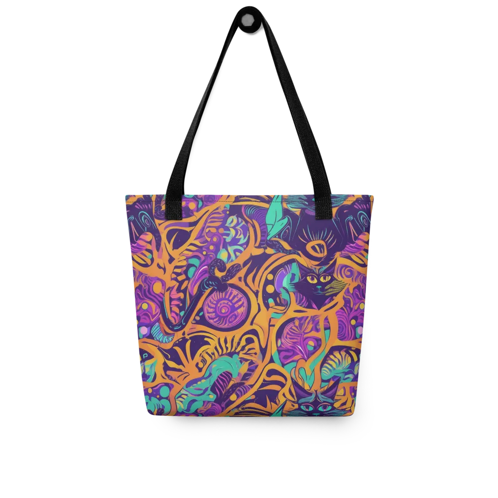 Midnight Mews on Tote Bag — Front