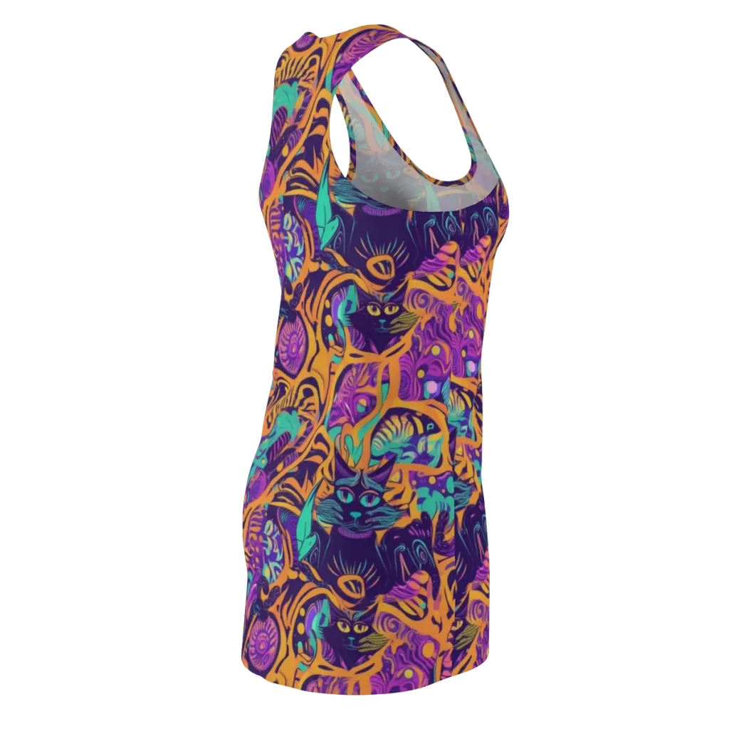 Midnight Mews on Racerback Dress — Back Side