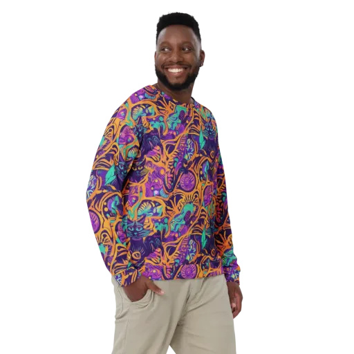 Midnight Mews on a Sweatshirt