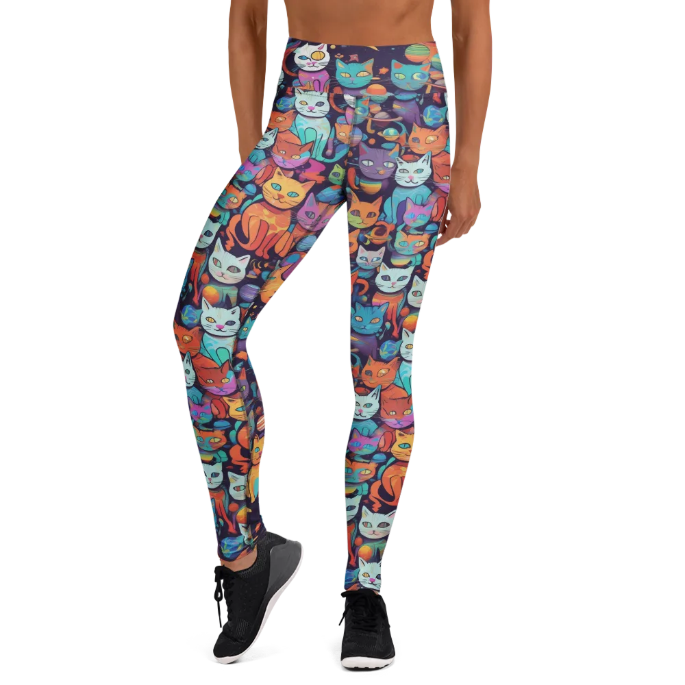 Nebula Whiskers on Yoga Leggings — Front