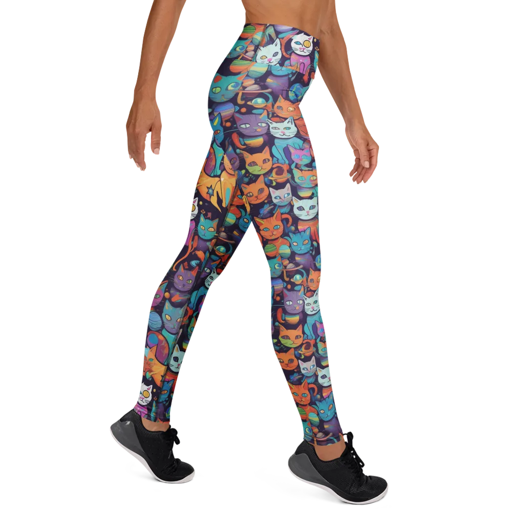 Nebula Whiskers on Yoga Leggings — Right
