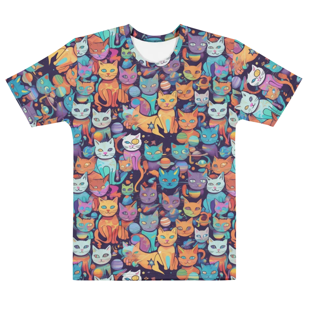Nebula Whiskers on Men's Cotton Crew Neck T-Shirt — Front