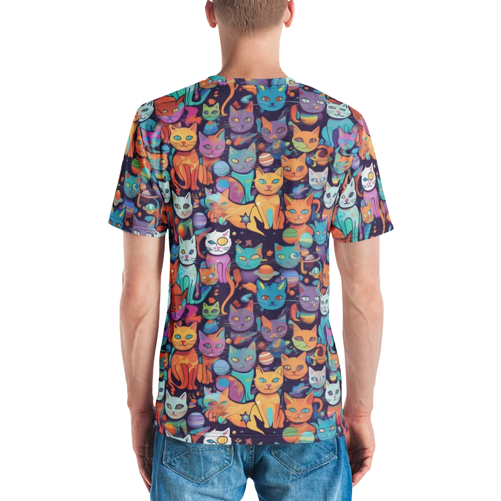 Nebula Whiskers on Men's Crew Neck T-Shirt — Back