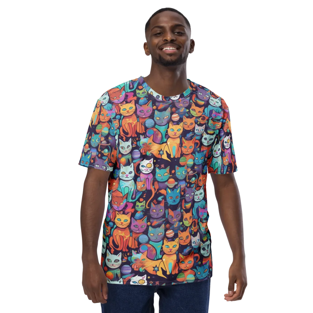 Nebula Whiskers on Men's Crew Neck T-Shirt — Front