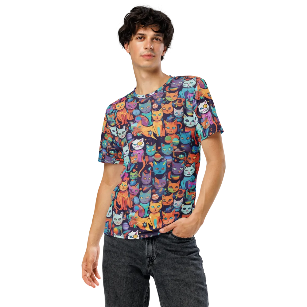 Nebula Whiskers on Men's Crew Neck T-Shirt — Front