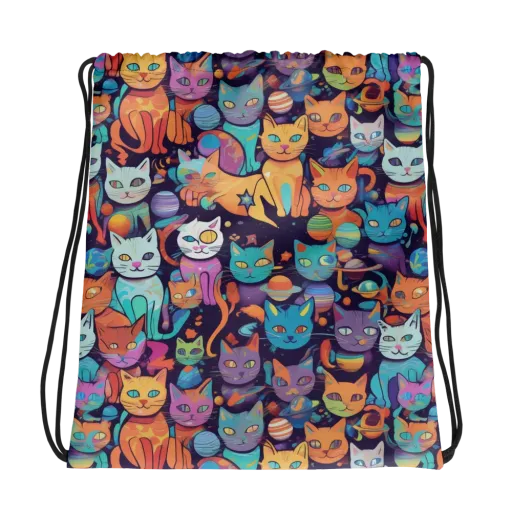 Nebula Whiskers on a Drawstring Bag