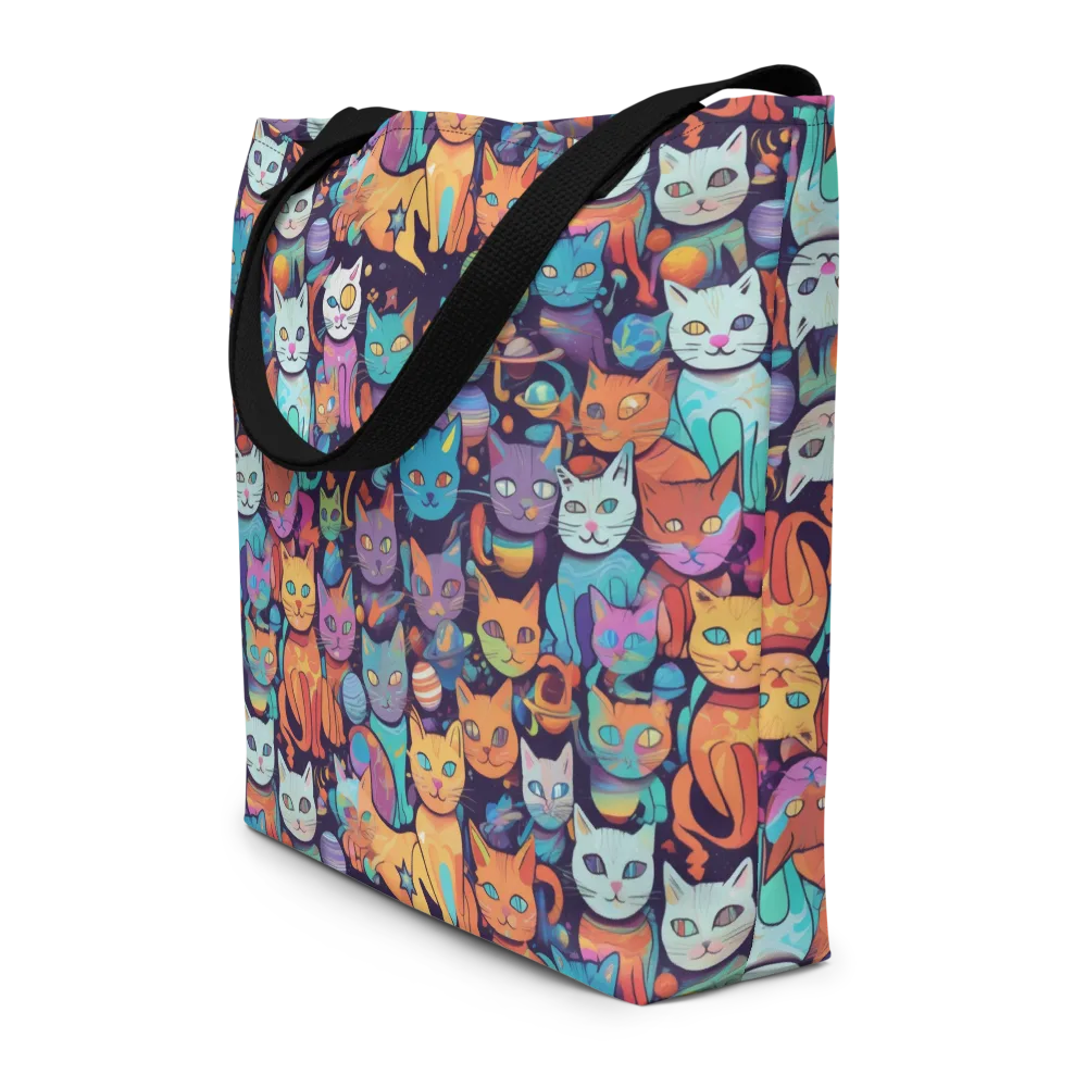 Nebula Whiskers on Large Tote Bag W/ Pocket — Front