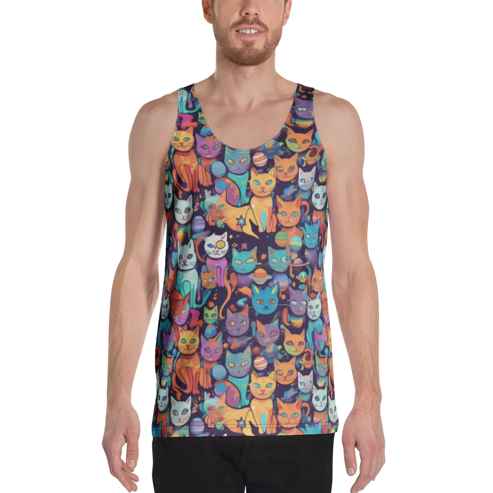 Nebula Whiskers on Men's Tank Top — Front