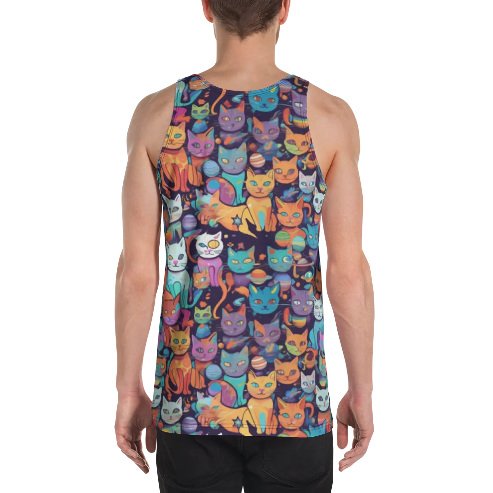 Nebula Whiskers on Men's Tank Top — Back