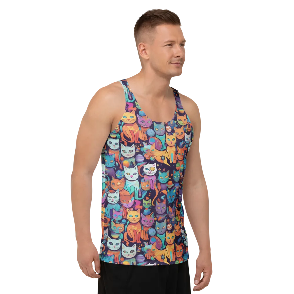 Nebula Whiskers on Men's Tank Top — Right Front