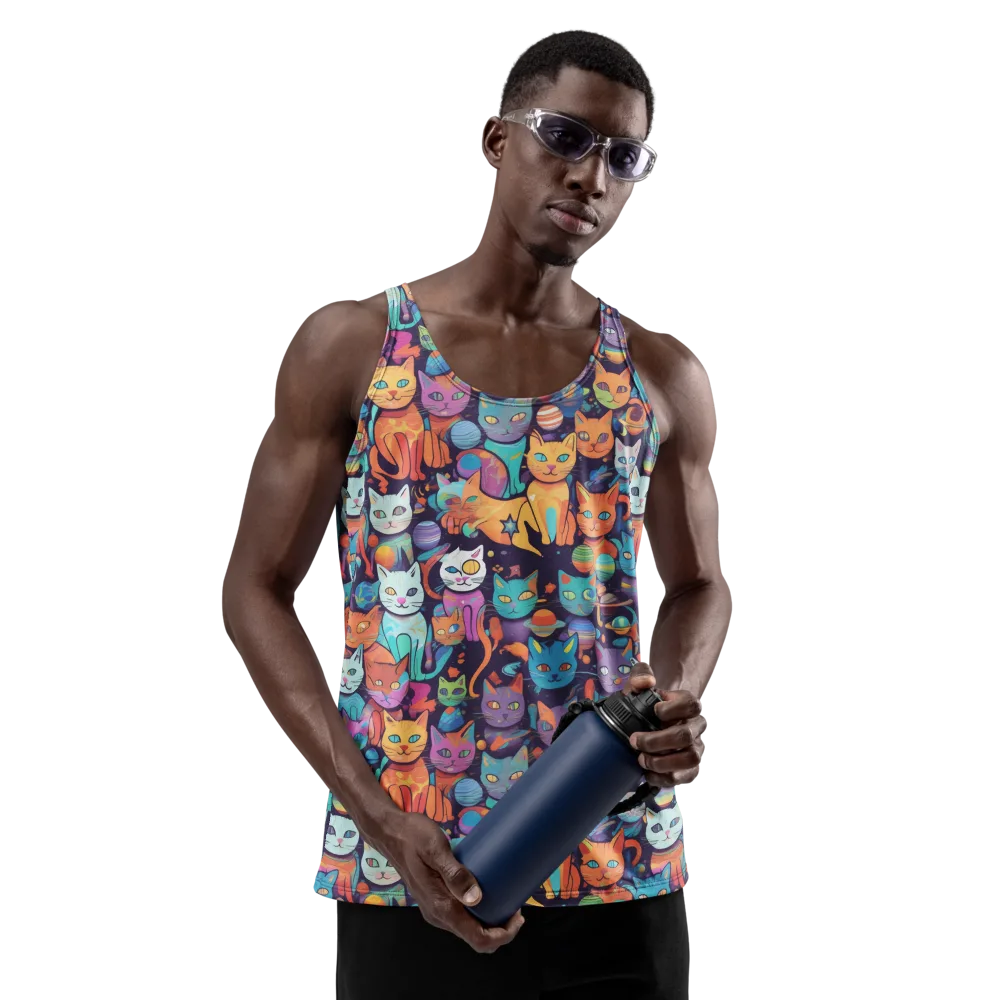 Nebula Whiskers on Men's Tank Top — Front