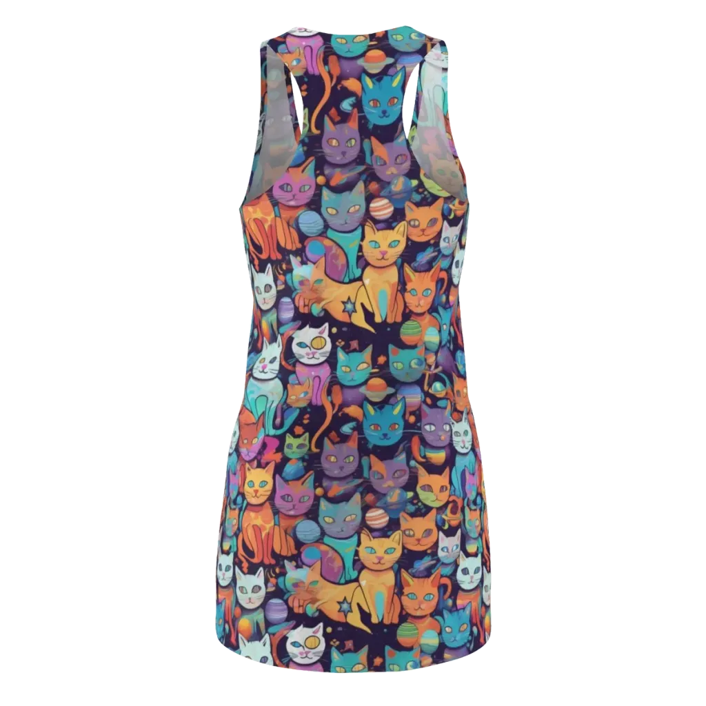 Nebula Whiskers on Racerback Dress — Back