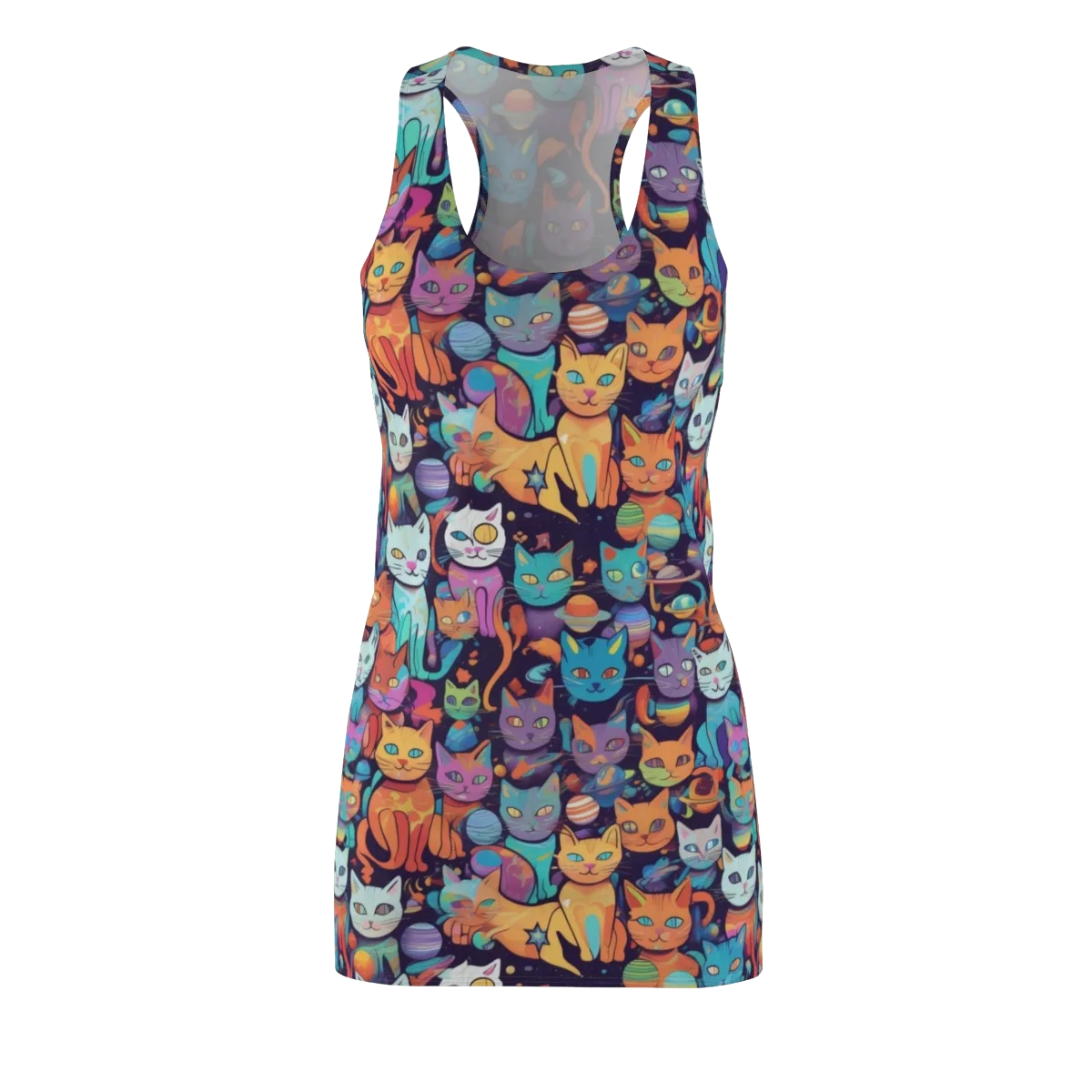 Nebula Whiskers on Racerback Dress — Front