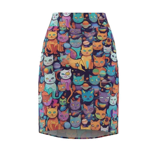 Nebula Whiskers on a Pencil Skirt