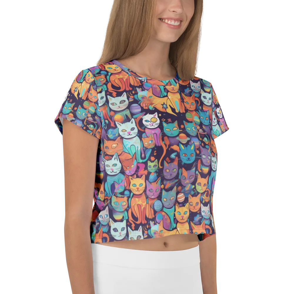 Nebula Whiskers on Crop Tee — Right
