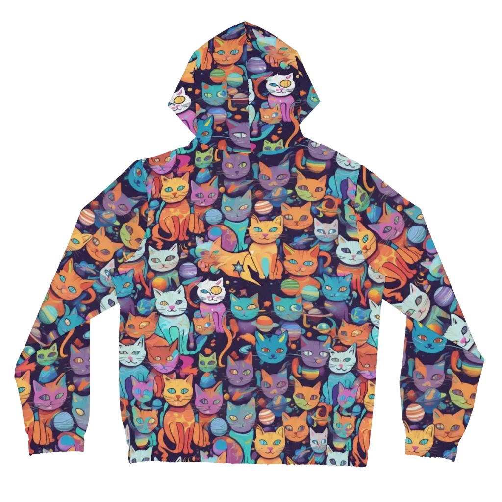 Nebula Whiskers on Women's Full-Zip Hoodie — Back