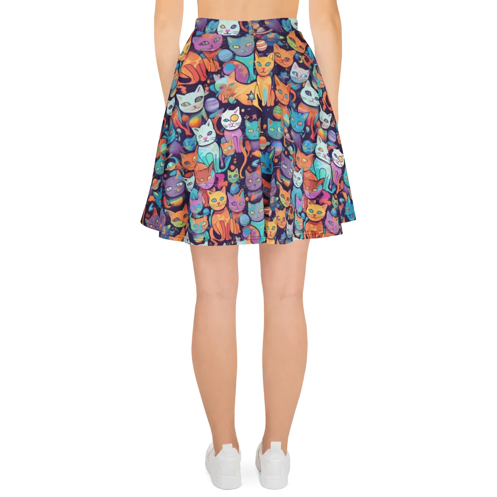 Nebula Whiskers on Skater Skirt — Back