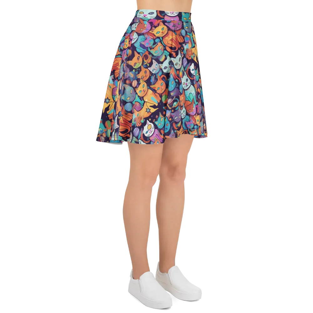 Nebula Whiskers on Skater Skirt — Right