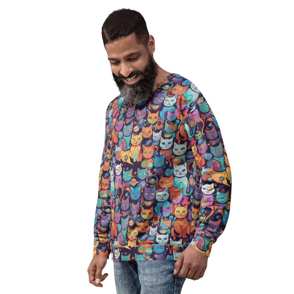 Nebula Whiskers on Sweatshirt — Left Front