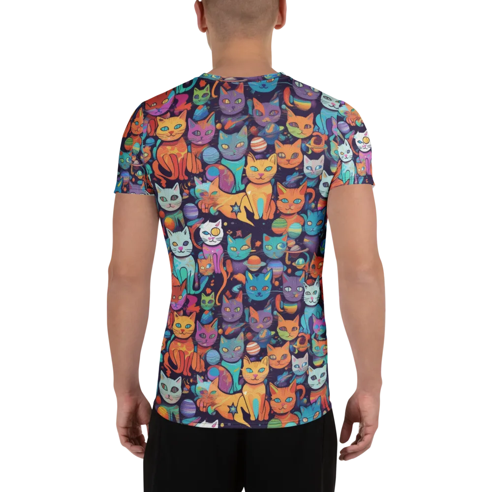 Nebula Whiskers on Men's Athletic T-Shirt — Back