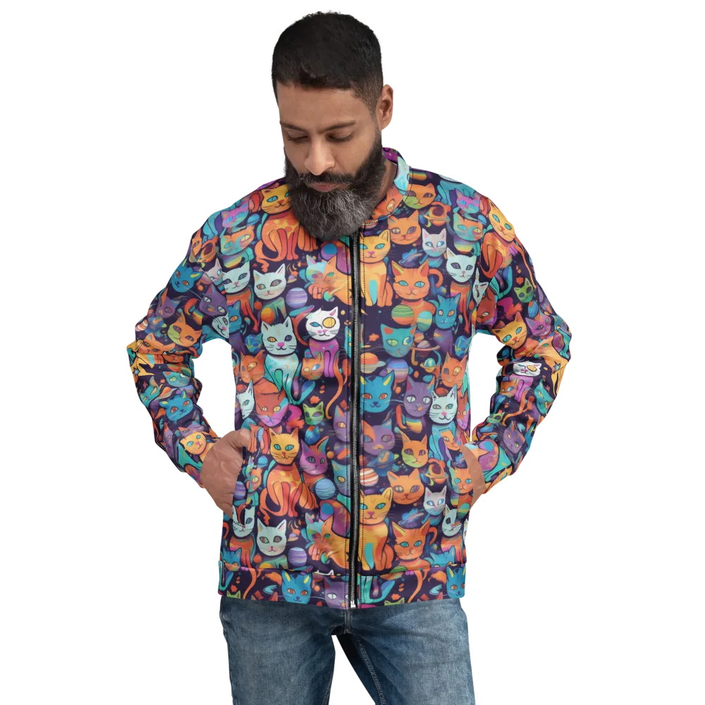 Nebula Whiskers on Bomber Jacket — Front