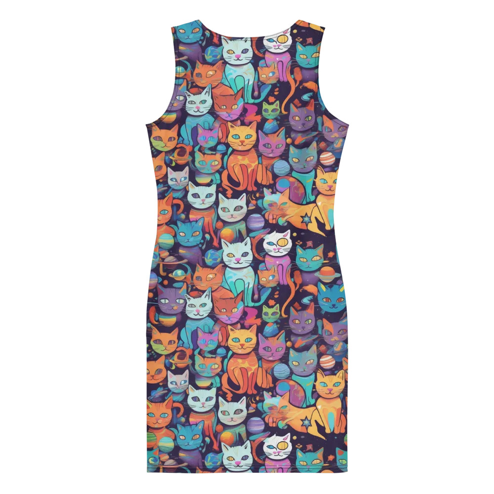 Nebula Whiskers on Bodycon Dress — Back