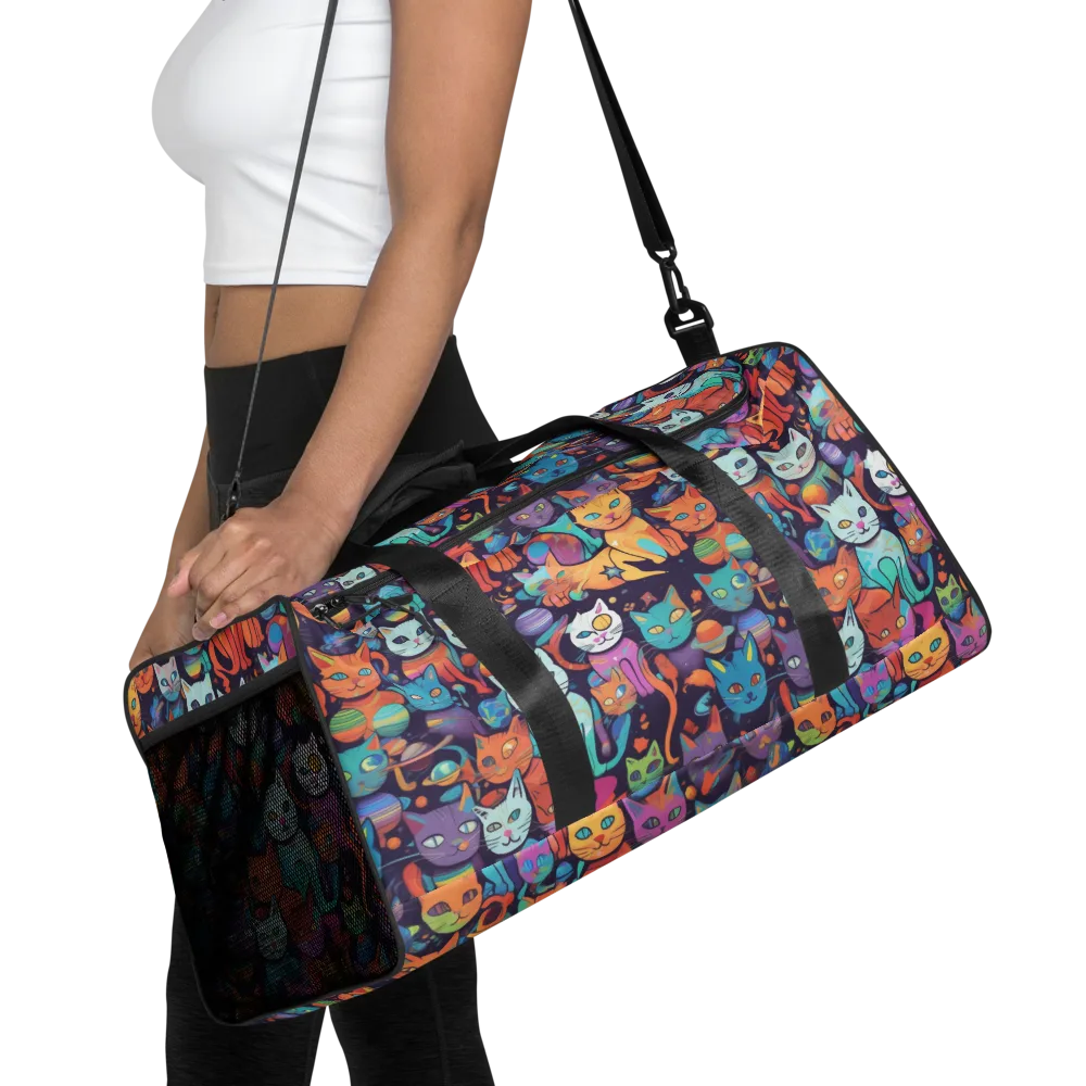 Nebula Whiskers on Duffle Bag — Front