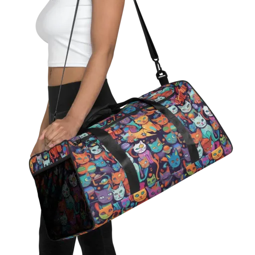 Nebula Whiskers on a Duffle Bag