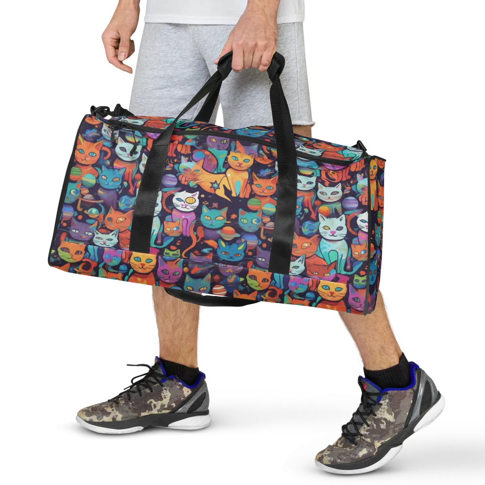 Nebula Whiskers on Duffle Bag — Front