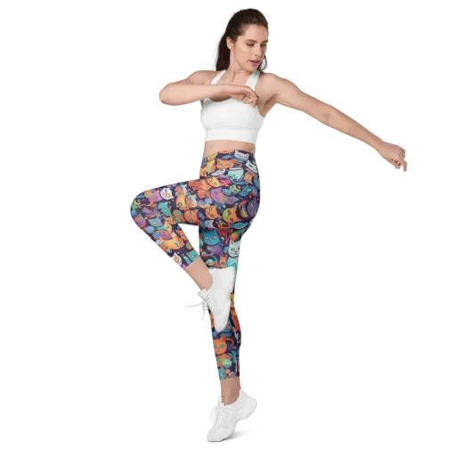 Nebula Whiskers on a Leggings with Pockets
