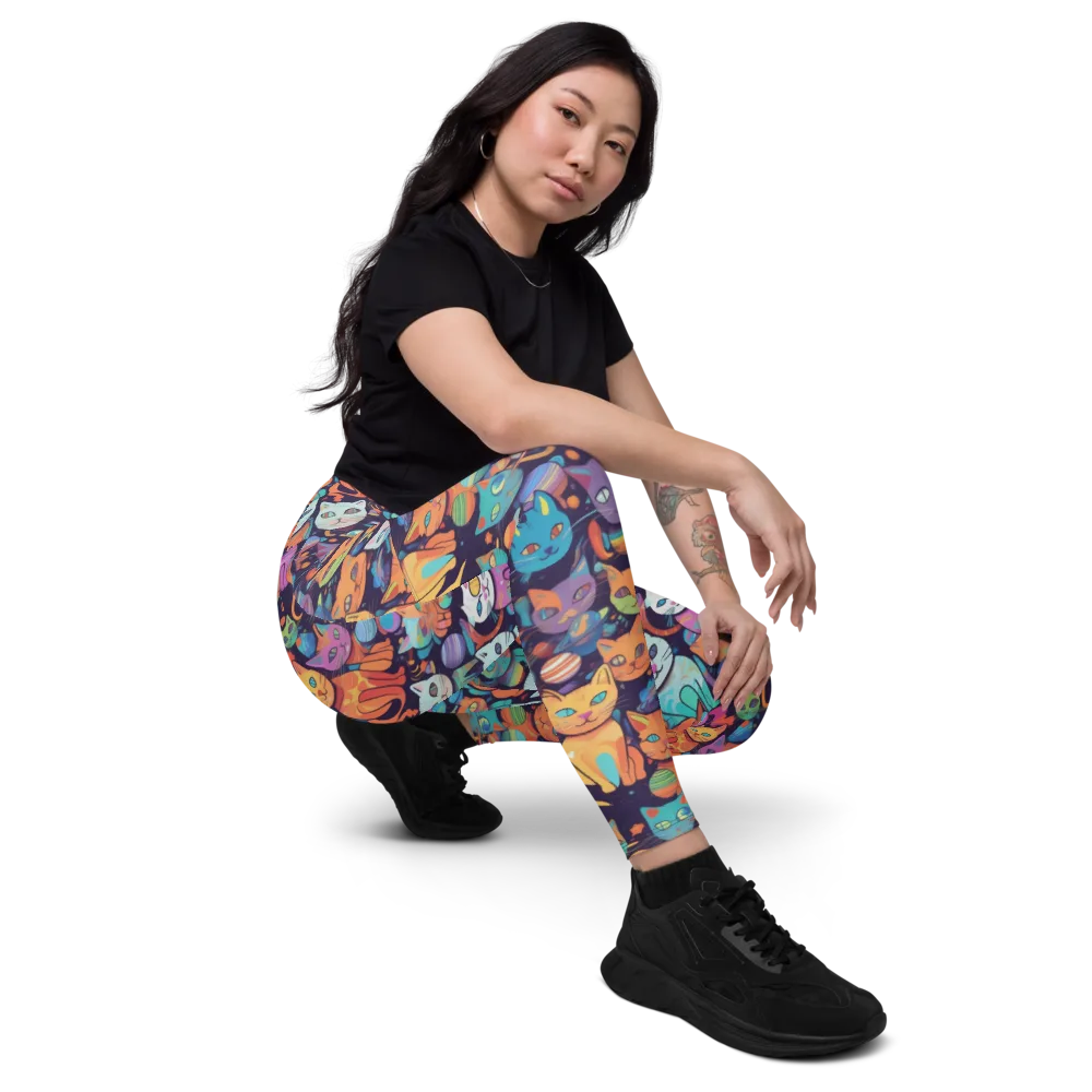 Nebula Whiskers on Leggings with Pockets — Right Front